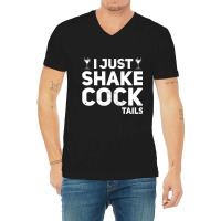 I Just Shake Cocktails Bartender Bar Bartending Ba V-neck Tee | Artistshot