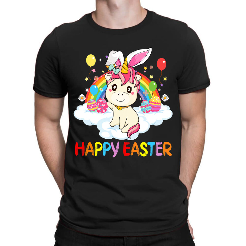 Happy Easter Cute Unicorn Wearing Ears Easter Egg T-shirt | Artistshot