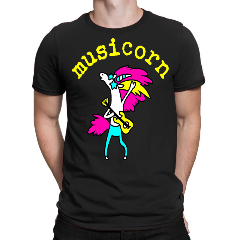 Funny Cool Musicorn Unicorn Rocknroll Music Festiv T-shirt | Artistshot