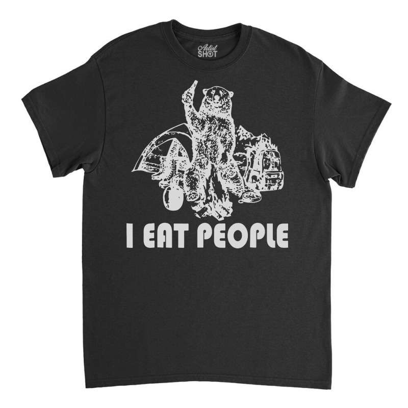 I Eat People Bear Classic T-shirt by BLQS Apparel | Artistshot