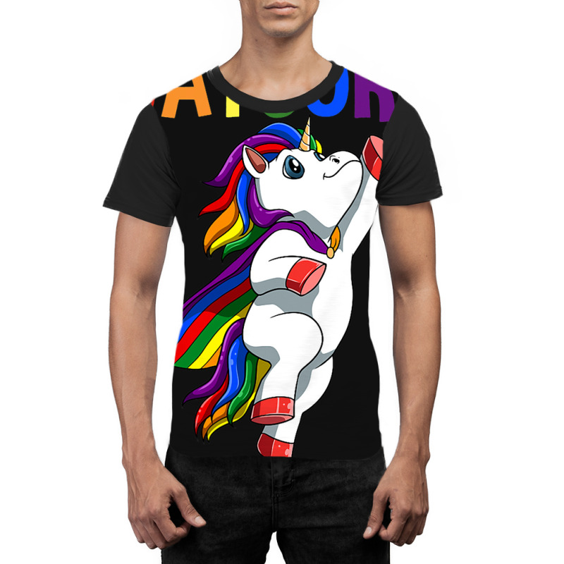 Funny Lgbtq Unicorn Gift Graphic T-shirt | Artistshot