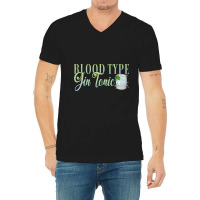 Hen Party Blood Type Gin Tonic Cocktail For Barten V-neck Tee | Artistshot