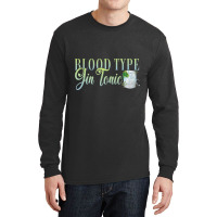 Hen Party Blood Type Gin Tonic Cocktail For Barten Long Sleeve Shirts | Artistshot