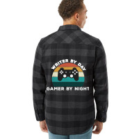 Funny Writer By Day Gamer By Night Write Video Gam Flannel Shirt | Artistshot