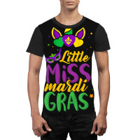 Funny Little Miss Mardi Gras Cute Mardi Gras Unico Graphic T-shirt | Artistshot