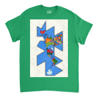 Dymaxion World Map Classic T-shirt | Artistshot