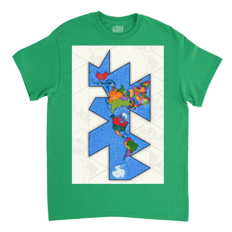 Dymaxion World Map Classic T-shirt | Artistshot