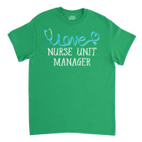 Nurse Unit Manager Stethoscope Scripted With Love Classic T-shirt | Artistshot