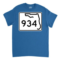 Florida State Road Sr 934  United States Highway Shield Sign Classic T-shirt | Artistshot