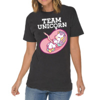 Gender Reveal Party Team Cute Unicorn Girl Boy Pin Vintage T-shirt | Artistshot