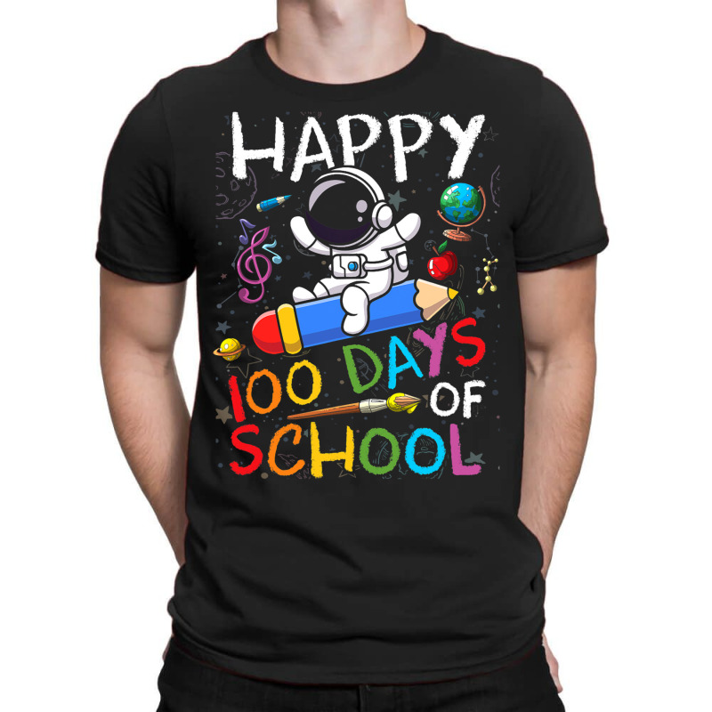 Happy 100 Days Of School Outer Astronaut Space Kid T-shirt | Artistshot