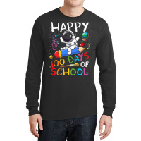 Happy 100 Days Of School Outer Astronaut Space Kid Long Sleeve Shirts | Artistshot