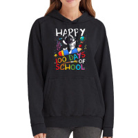 Happy 100 Days Of School Outer Astronaut Space Kid Vintage Hoodie | Artistshot