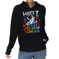 Happy 100 Days Of School Outer Astronaut Space Kid Lightweight Hoodie | Artistshot