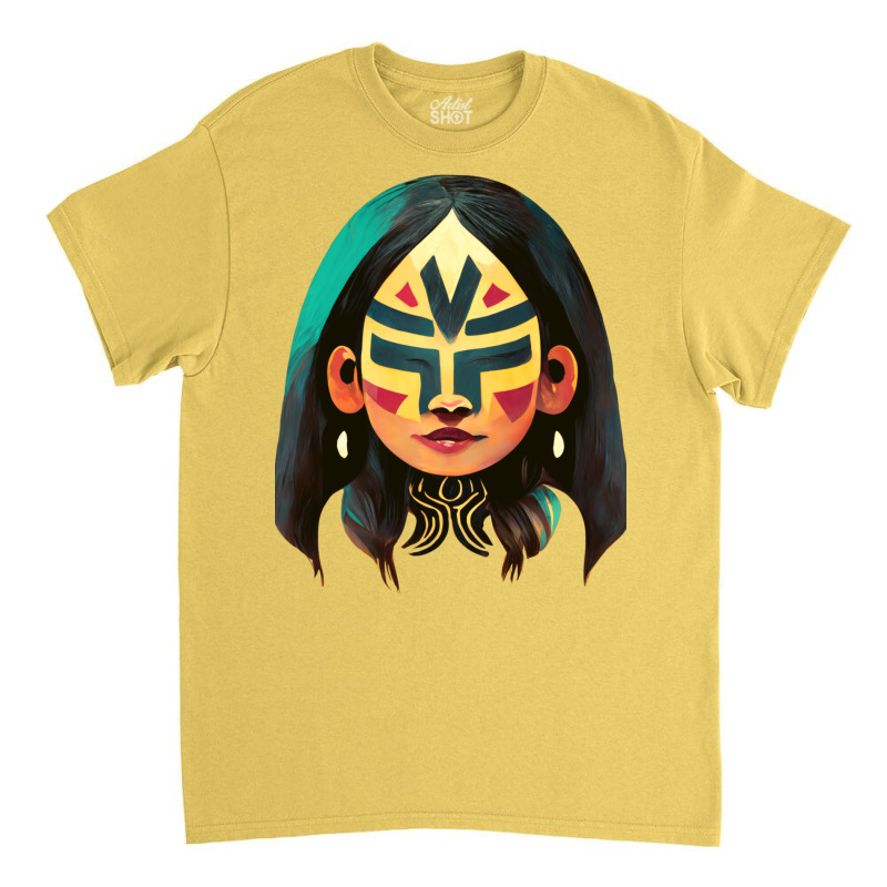 Copy Of Copy Of Mayan Luchador Warrior Woman 4 Classic T-shirt | Artistshot