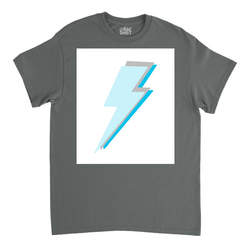 Blue Lightning Bolt  Poster Classic T-shirt | Artistshot