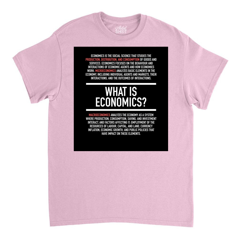 Economics Defined   Economist Poster Copy Classic T-shirt | Artistshot