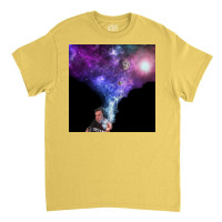 Elon Musk Smoking Outerspace Weed Poster Copy Classic T-shirt | Artistshot