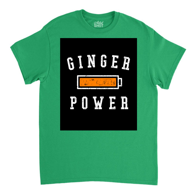 Ginger Power   Funny Ginger Battery Poster Classic T-shirt | Artistshot