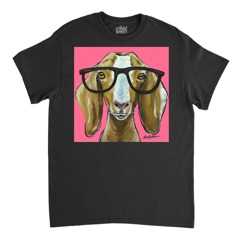 Goat With Glasses Art Poster Classic T-shirt | Artistshot