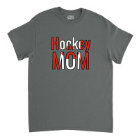 Hockey Mom With The Canadian Flag Outline Classic T-shirt | Artistshot