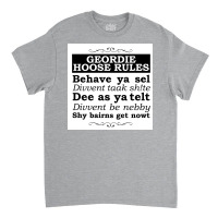 Geordie House Rules Poster Copy Classic T-shirt | Artistshot