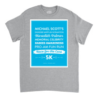 The Office   Rabies Awareness Fun Run Poster Classic T-shirt | Artistshot