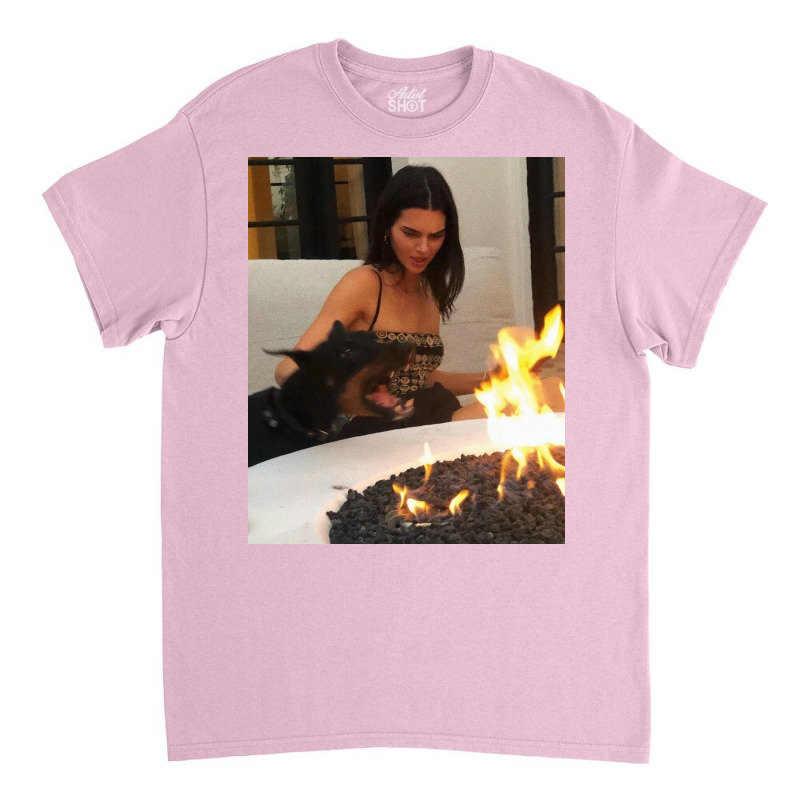 Kendall Jenner And Dog Poster Classic T-shirt | Artistshot