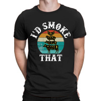 Funny Retro Bbq Party Smoker Chef Dad Gift Id Smok T-shirt | Artistshot