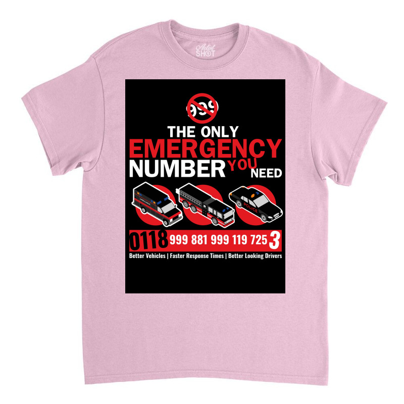 The All New Emergency Number Poster Copy Classic T-shirt | Artistshot