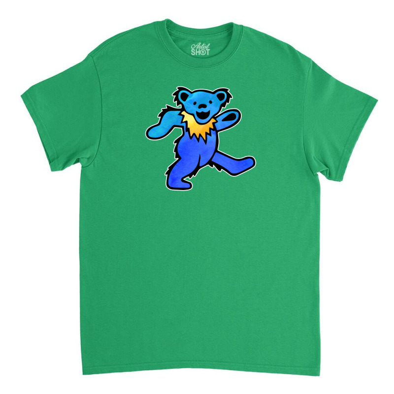 Blue Grateful Dancing Hippie Classic Rock Dead Bear Classic T-shirt | Artistshot