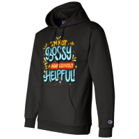 Womens Im Not Bossy Im Aggressively Helpful Funny  Champion Hoodie | Artistshot