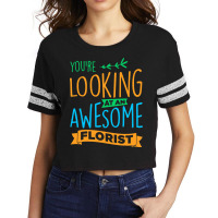 Flower Arranging Bouquet Shop Looking At An Awesom Scorecard Crop Tee | Artistshot