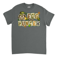 Egg Hunter With Plate Letters Easter Day Classic T-shirt | Artistshot