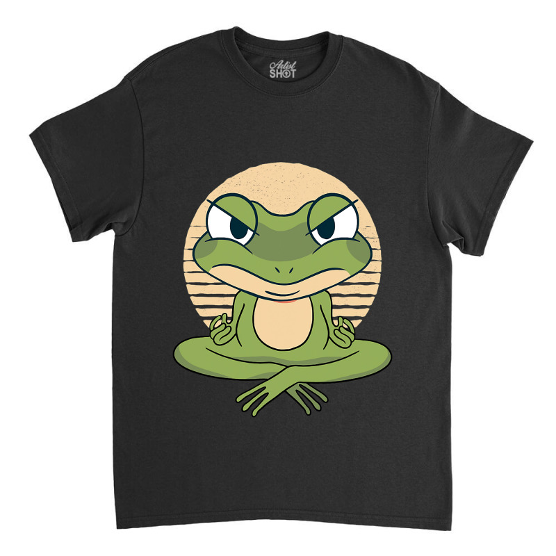 Frog And Frogs Yoga Meditation Meditate Statement  Classic T-shirt by AustynHidago | Artistshot