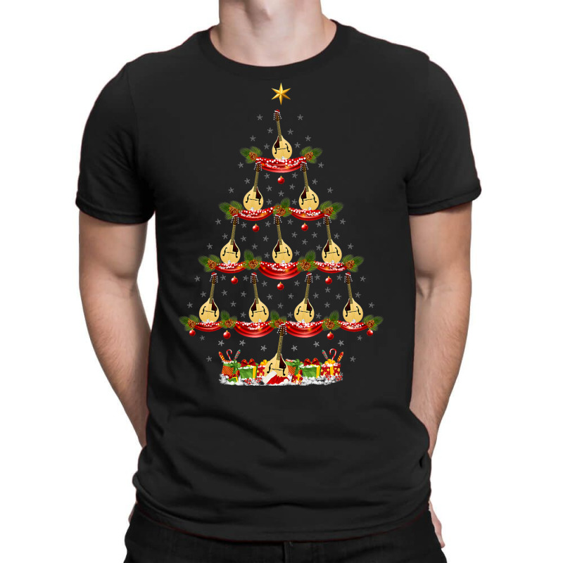 Funny Mandolin Music Xmas Lighting Mandolin Christ T-shirt | Artistshot