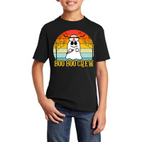 Vector Boo Boo Crew Halloween Quotes T Shirt Desig Basic Youth T-shirt | Artistshot