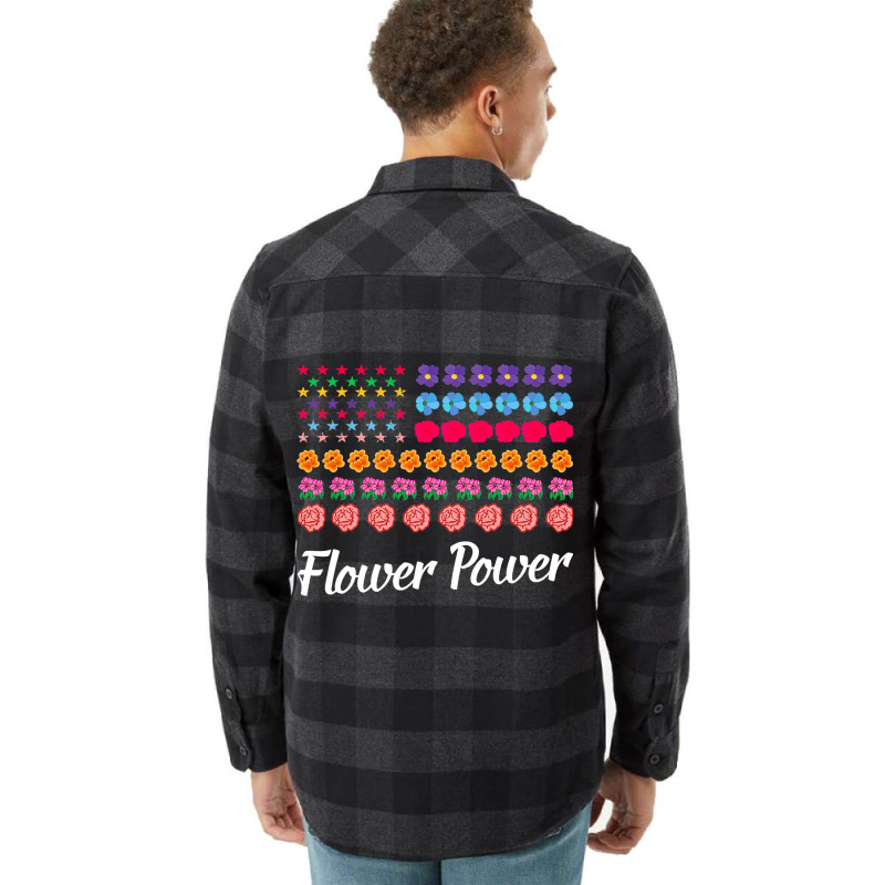 Flower Power American Flag Florist Gardener Plant  Flannel Shirt | Artistshot