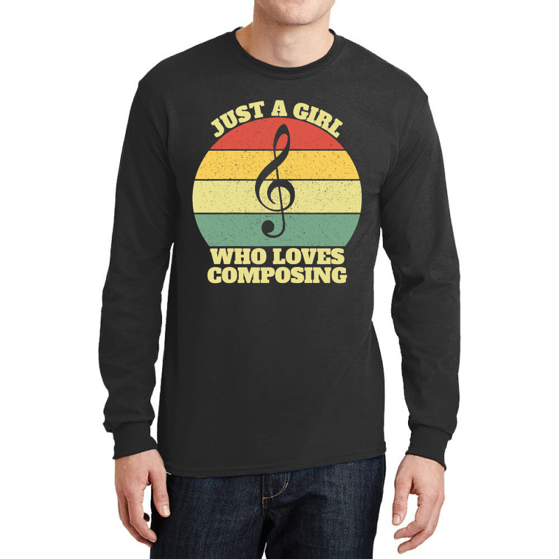 Womens Just A Girl Who Loves Composing Long Sleeve Shirts | Artistshot