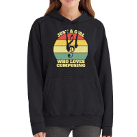 Womens Just A Girl Who Loves Composing Vintage Hoodie | Artistshot