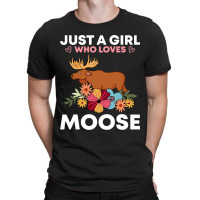 Funny Moose For Women Girls Antler Alces Elk Fores T-shirt | Artistshot