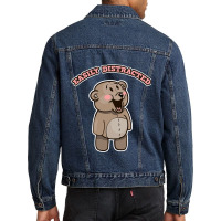 Easily Distracted By Mandolin Player Funny Cute Be Men Denim Jacket | Artistshot