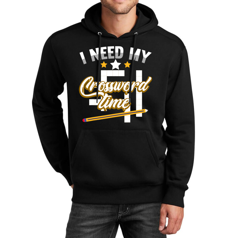 Funny Crosswords Puzzles I Need My Crossword Time  Unisex Hoodie by AyderStoner | Artistshot