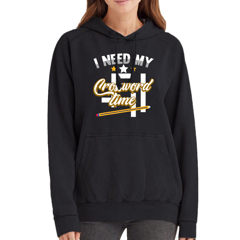 Funny Crosswords Puzzles I Need My Crossword Time  Vintage Hoodie by AyderStoner | Artistshot