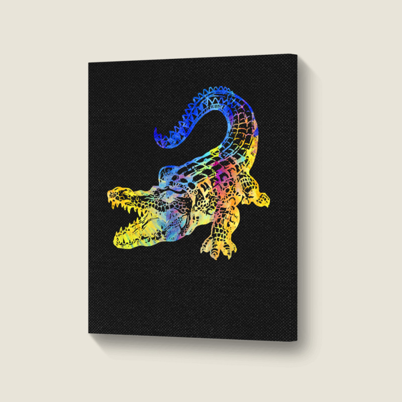 Crocodile Lover T  Shirtcrocodile Aligator With Beutiful Gift Idea T Portrait Canvas Print | Artistshot