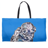 Adorable Little Mixed Breed P Weekender Totes | Artistshot