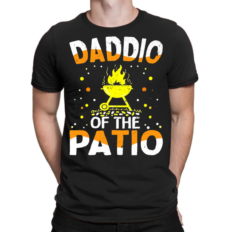 Funny Daddio Of The Patio Fathers Day Bbq Grill Da T-shirt | Artistshot