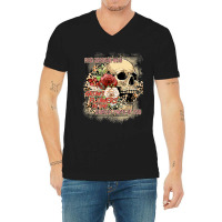 Find Someone Who Grows Flowers Boho Leopard Skull  V-neck Tee | Artistshot