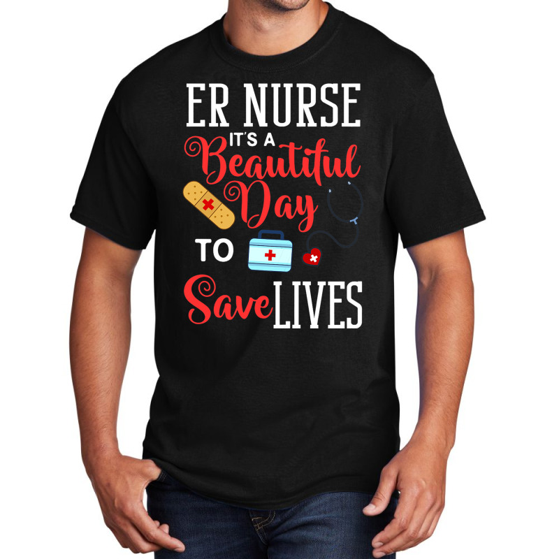 Womens Emergency Room Technician Er Nurse Hospital Basic T-shirt | Artistshot