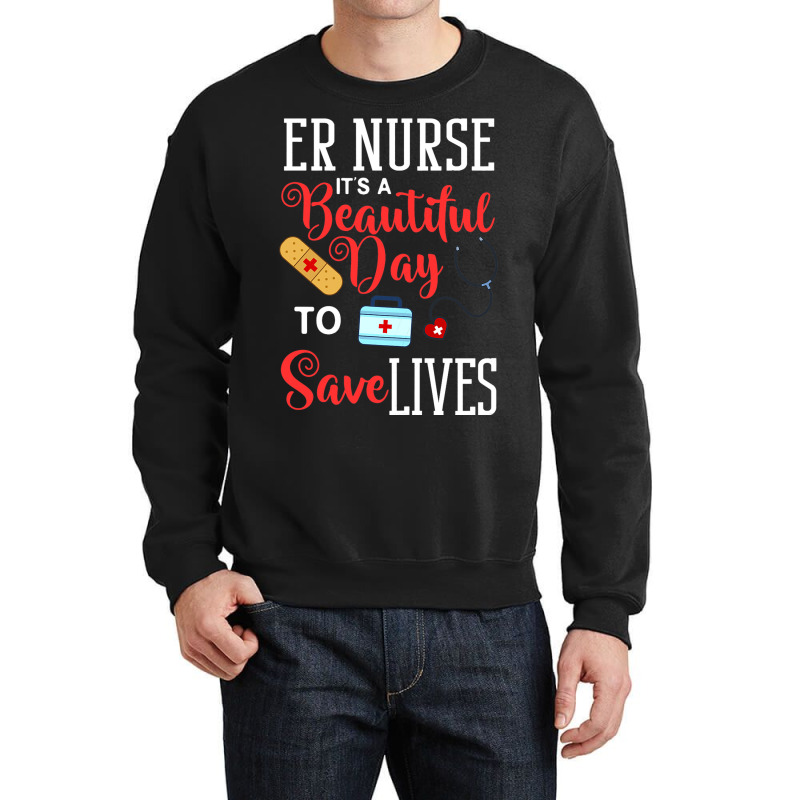 Womens Emergency Room Technician Er Nurse Hospital Crewneck Sweatshirt | Artistshot